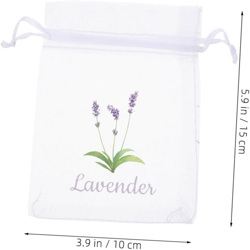 20pcs Empty Mesh Lavender Sachet Bags for Home Organization and Storage