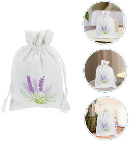 Zerodeko 5pcs Lavender Scent Sachets with Drawstring Closure