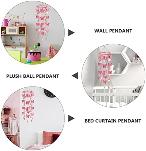 1pc Home Kids Plush Wall Hanging Butterfly Decoration
