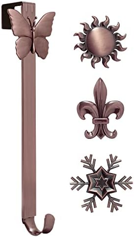 Haute Decor Adjustable Wreath Hanger with Interchangeable Icons