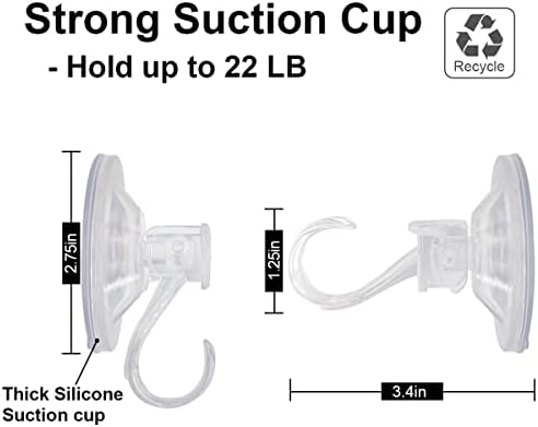 6 Pack Suction Cup Wreath Hanger Holder