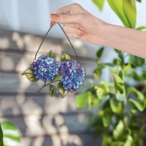 Widoteo Hydrangea Flower Hanging Ornament 1