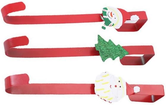 3 Pack Wreath Hangers for Front Door Christmas Hook Holder