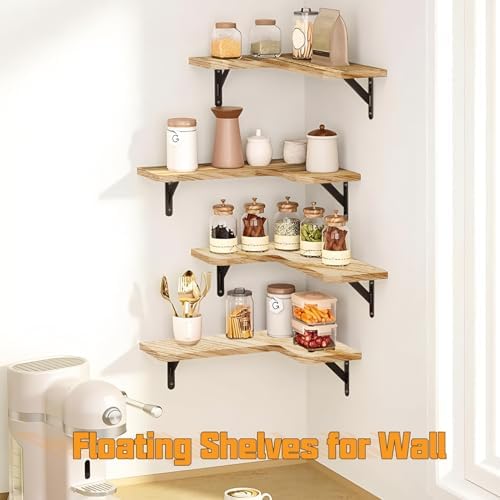 CACASO Corner Floating Shelves Set of 5