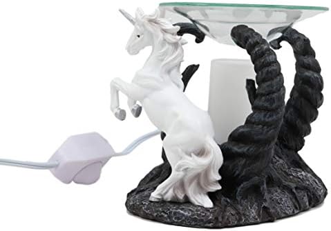 Ebros Fantasy White Unicorn Oil Burner Statue