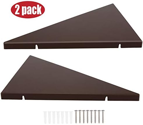 Evron Corner Mounting Shelf Set of 2 Frosting Pattern