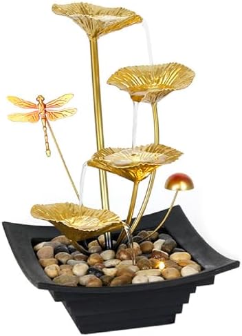 APLUSH Tabletop Fountain with River Rocks