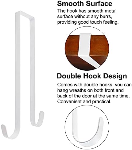 INCREWAY Double-Sided Wreath Hanger Over Door