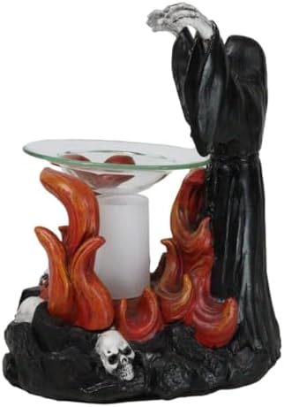 Ebros Fantasy Dark Grim Reaper Oil Burner Sculpture