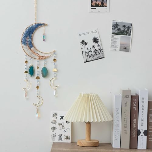 Dream Catchers Decorative Hanging Ornaments with Crystal and Agate