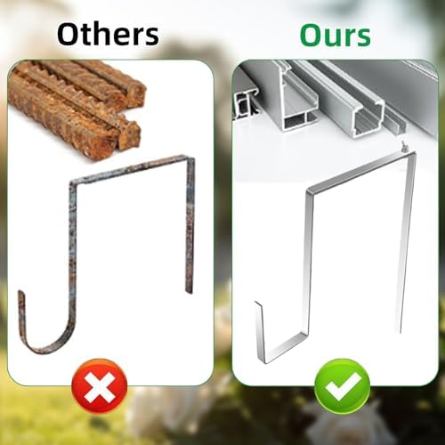 6Pcs Stainless Steel Christmas Grave Wreath Hanger