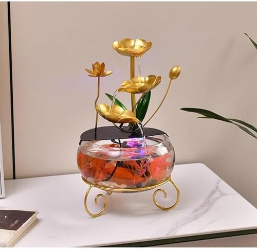 WAOCEO Tabletop Fountain Home Decoration Water Flow