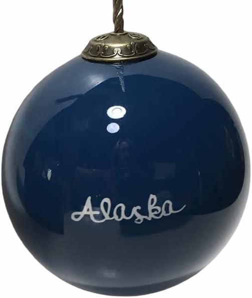 Alaska Orca Killer Whale Glass Ornament 3 Inch