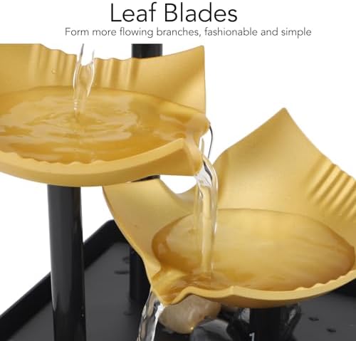 3 Tier Desktop Fountain with LED USB Power for Home Office