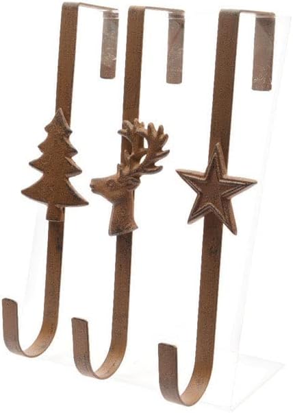 9709239 Metal Wreath Hanger Brown Pack of 18