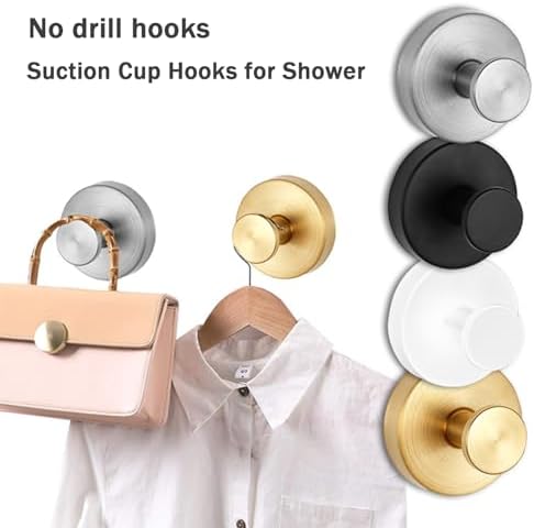 Heavy Duty Suction Cup Wreath Hooks for Glass Doors and Windows