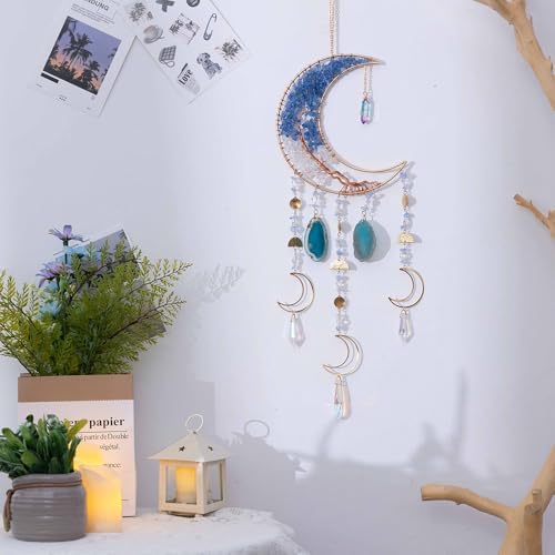 Dream Catchers Decorative Hanging Ornaments with Crystal and Agate