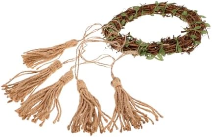 VICASKY Wall-Mounted Rattan Wind Chime Door Wreath