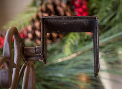 Front Door Wreath Hanger - Antler Design Brown