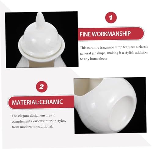 HYTROVE Ceramic Tealight Oil Burner Lamp