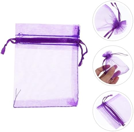 LUOZZY 100pcs Lavender Sachet Bags Empty Mesh DIY Pack