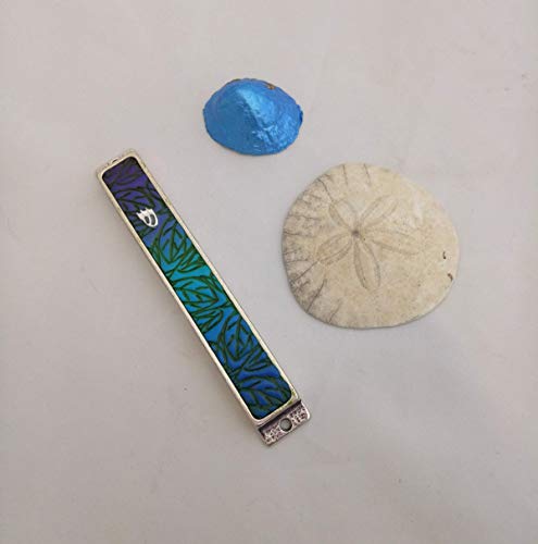 Handmade Mezuzah Case by Israeli Artist Perfect Wedding or Bar Mitzvah Gift