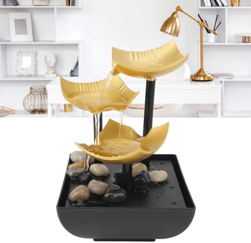 3 Tier Desktop Fountain with LED USB Power for Home Office