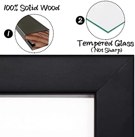 Golden State Art 85x11 Photo Frame with Mat 2 Pack