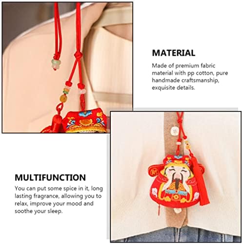 Totority 1pc Chinese Style Feng Shui Sachet Bag Hanging Ornament