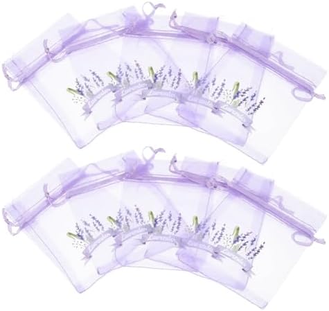 LUOZZY 20pc Lavender Sachet Bags with Drawstring