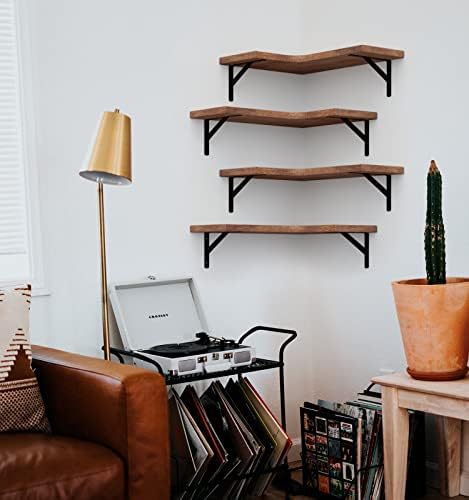 LEOPO Corner Floating Shelves Set of 6