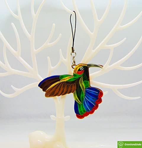 Colorful Hummingbird Hanging Ornament by GREENHANDSHAKE