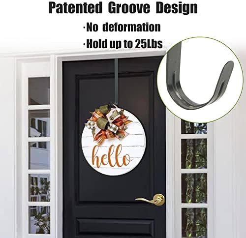 GameXcel 15 Inch Brass Wreath Hanger for Front Door