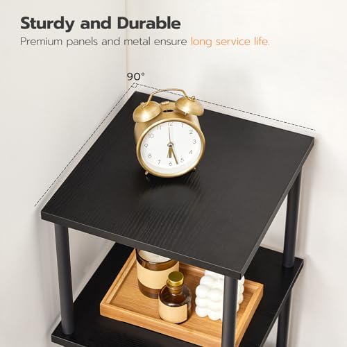 HOOBRO 6-Tier Corner Shelf Black BK55CJ01