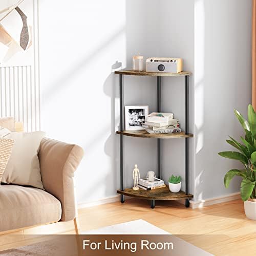 Sriwatan 3-Tier Corner Shelf Stand for Small Space
