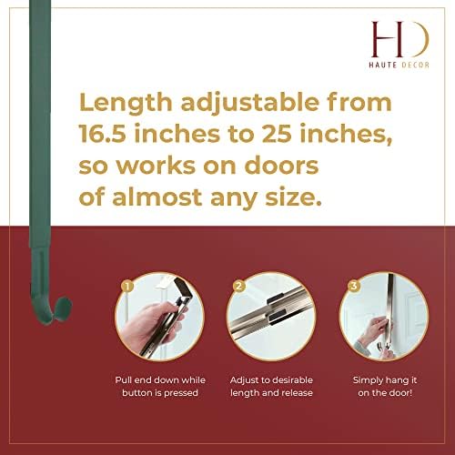 Haute Decor Adjustable Wreath Hanger - 20 Lb Capacity