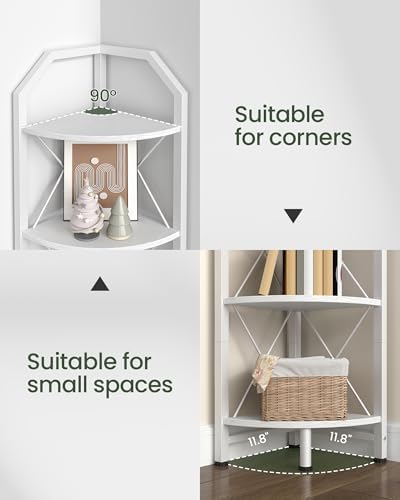 CHOEZON 4-Tier Corner Shelf Display Stand