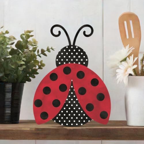 Craig Bachman 12-inch Ladybug Metal Wall Hanger