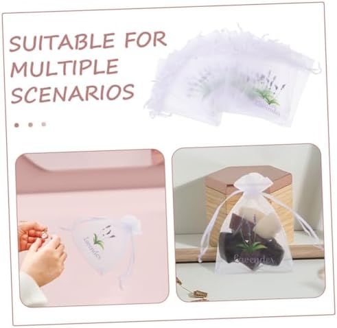 20pcs Empty Mesh Lavender Sachet Bags for Home Organization and Storage