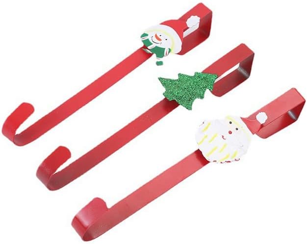 3 Pack Wreath Hangers for Front Door Christmas Hook Holder