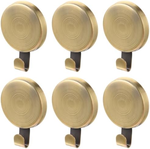 Jetec 6 Pcs Magnetic Hooks Wreath Hanger for Fridge