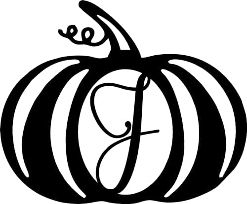 DistinctAndUnique Halloween Pumpkin Monogram Door Hanger - Seasonal Decor 1