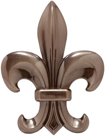 Haute Decor Adjustable Wreath Hanger with Fleur De Lis Icon
