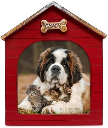 Isaac Jacobs 4x4 Red Resin Woof Doghouse Frame