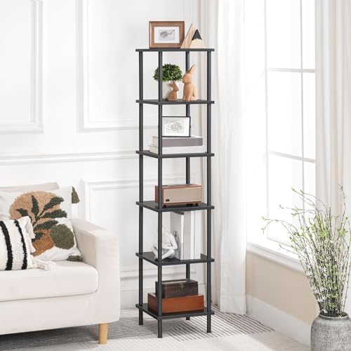 HOOBRO 6-Tier Corner Shelf Black BK55CJ01