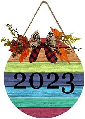 2023 Happy New Year Door Wreath Hanger