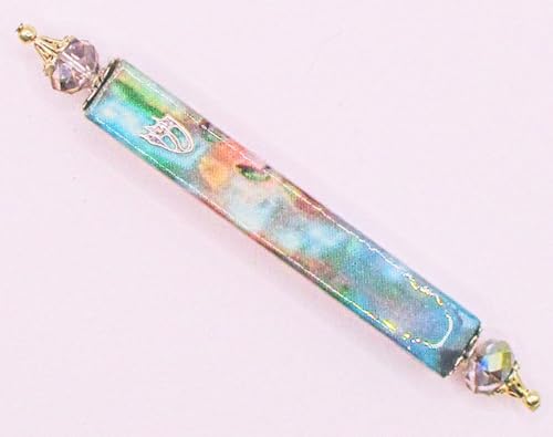 Handmade Mezuzah Abalone Shell Pattern