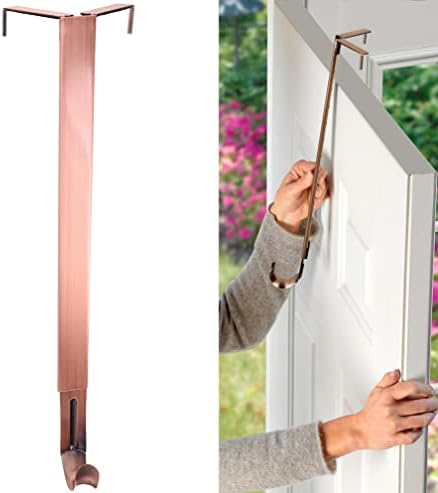Haute Decor Adjustable Wreath Hanger Brushed Copper