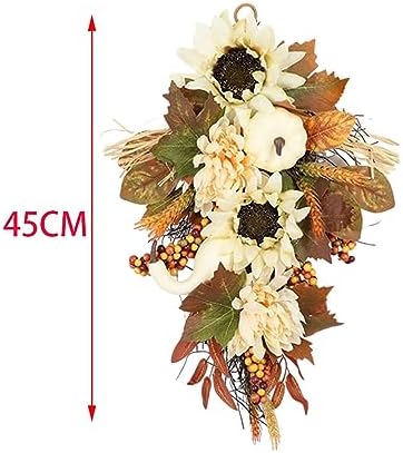 Esquirla Teardrop Hanging Fall Wreath 45cm