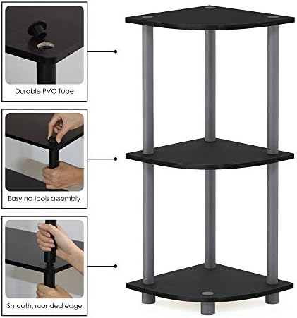 Furinno Turn-N-Tube 3-Tier Corner Display Rack